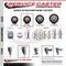 Service Caster 35 Inch Maroon Polyurethane 38 Inch Threaded Stem Caster with Brake SCC-TS20S3514-PPUB-MRN-PLB-381615 - alternate 2